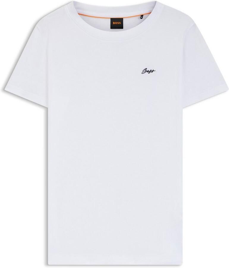 Boss Orange Regular fit T-shirt van puur katoen