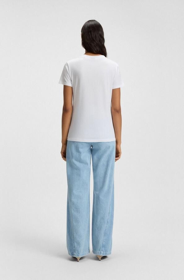 Boss Orange Regular fit T-shirt van puur katoen - Foto 4