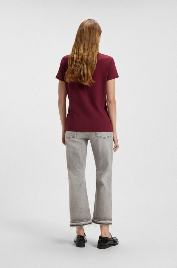 Boss Orange Regular fit T-shirt van puur katoen model 'ESOGO' - Foto 4