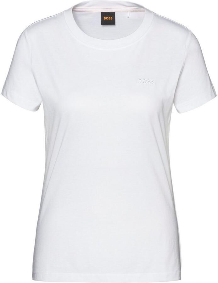 Boss Orange T-shirt met labelstitching model 'Esogo' - Foto 8