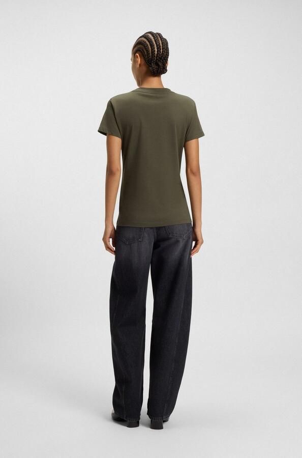 Boss Orange Regular fit T-shirt van puur katoen model 'ESOGO' - Foto 6