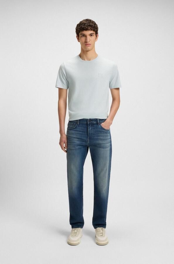 Boss Orange T-shirt Tales met boss-borduursel op de borst - Foto 5