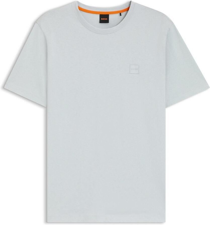 Boss Orange T-shirt Tales met boss-borduursel op de borst