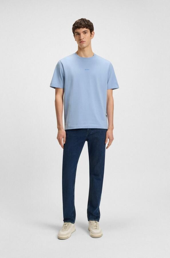 Boss Orange Relaxed fit T-shirt van katoenmix model 'TCHUP' - Foto 4