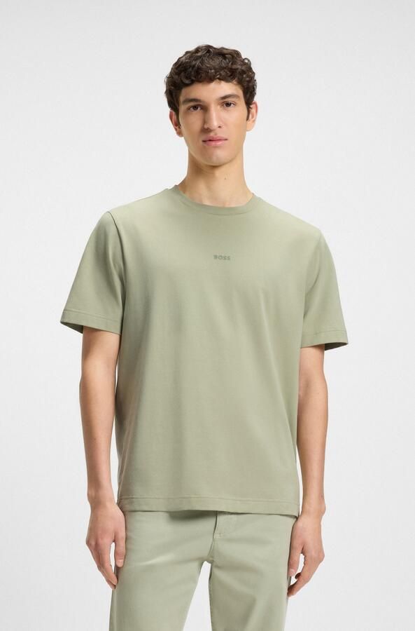 Boss T-shirt Korte Mouw Relaxed Fit TChup T-Shirt Open Green - Foto 5