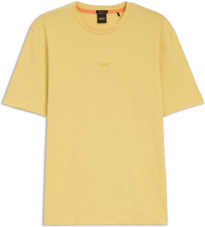 Boss Orange Regular fit T-shirt van katoenmix