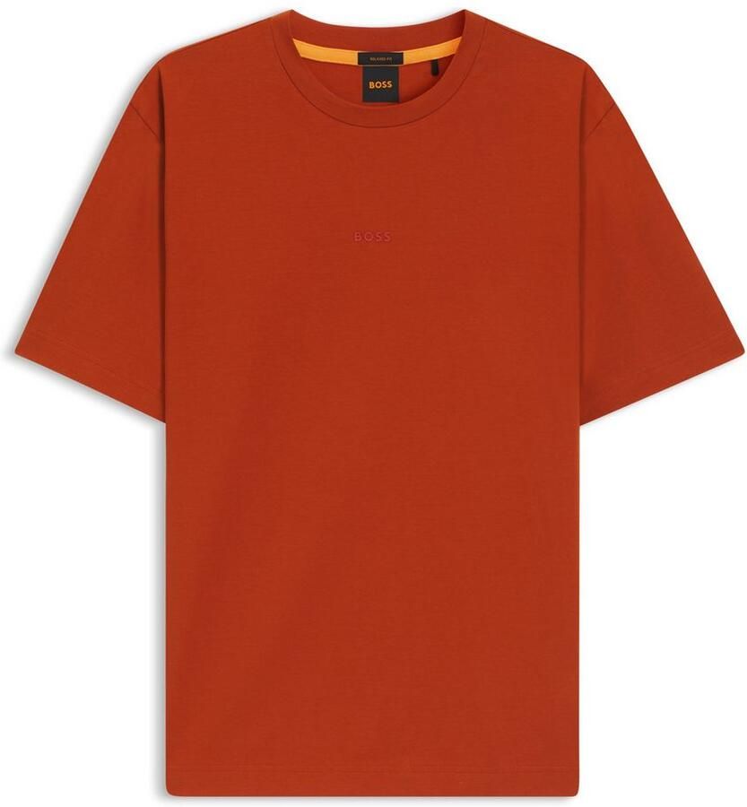 Boss Orange Relaxed fit T-shirt van katoenmix model 'TCHUP'