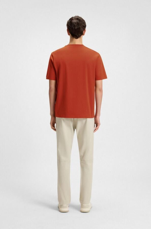 Boss Orange Relaxed fit T-shirt van katoenmix model 'TCHUP' - Foto 5