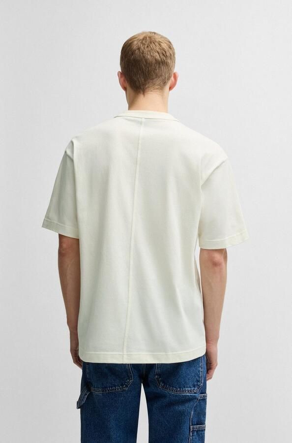 Boss Orange T-shirt Te cotton met logobadge - Foto 5