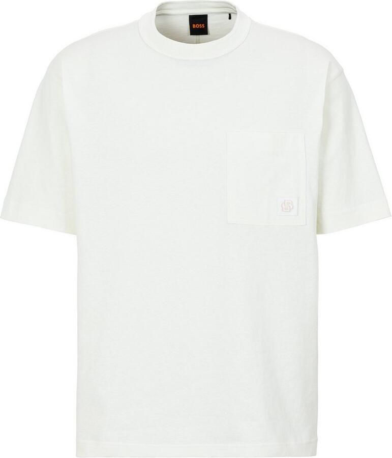 Boss Orange T-shirt Te cotton met logobadge - Foto 2