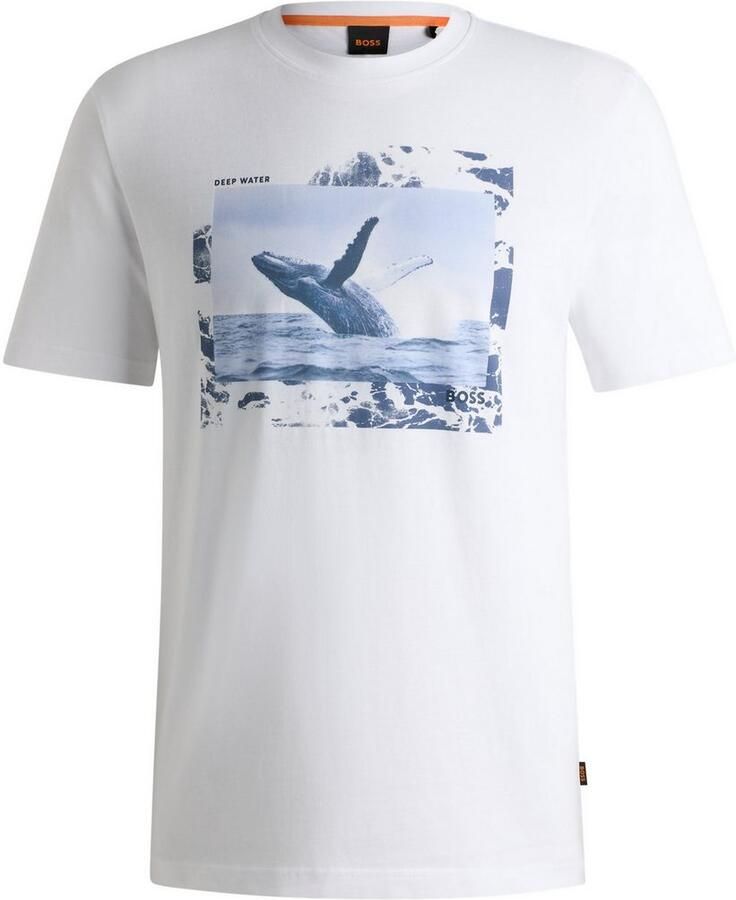 Boss Orange T-shirt Te Dunetrace met grote fotoprint - Foto 2