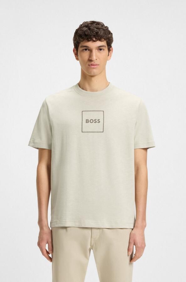 Boss Orange T-shirt Te linenlogo met boss-opdruk - Foto 7