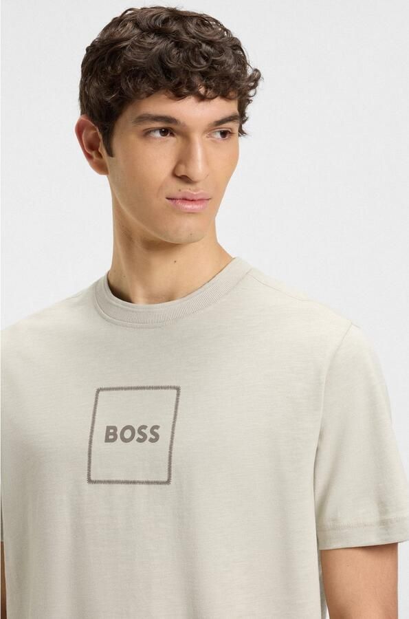 Boss Orange T-shirt Te linenlogo met boss-opdruk - Foto 3