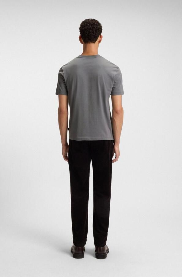 Boss Orange Regular fit T-shirt van katoenjersey model 'LUPO' - Foto 4