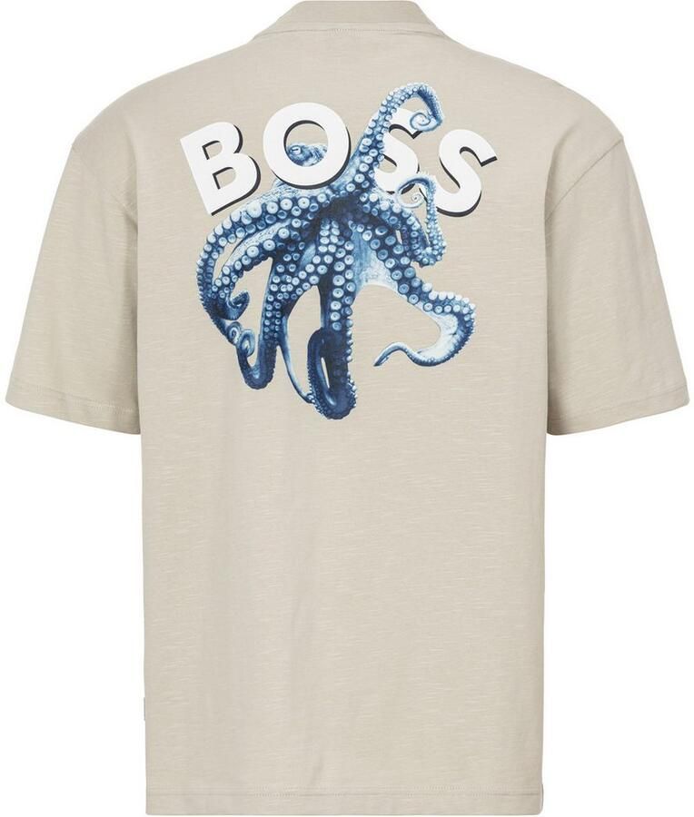 Boss Orange Oversized T-shirt met motiefprint model 'numbers'