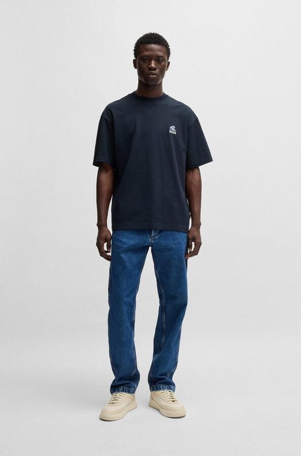 Boss Orange Oversized T-shirt met motiefprint model 'numbers' - Foto 5