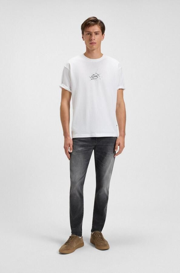 Boss Orange T-shirt Te voyage met coole logoprint - Foto 3