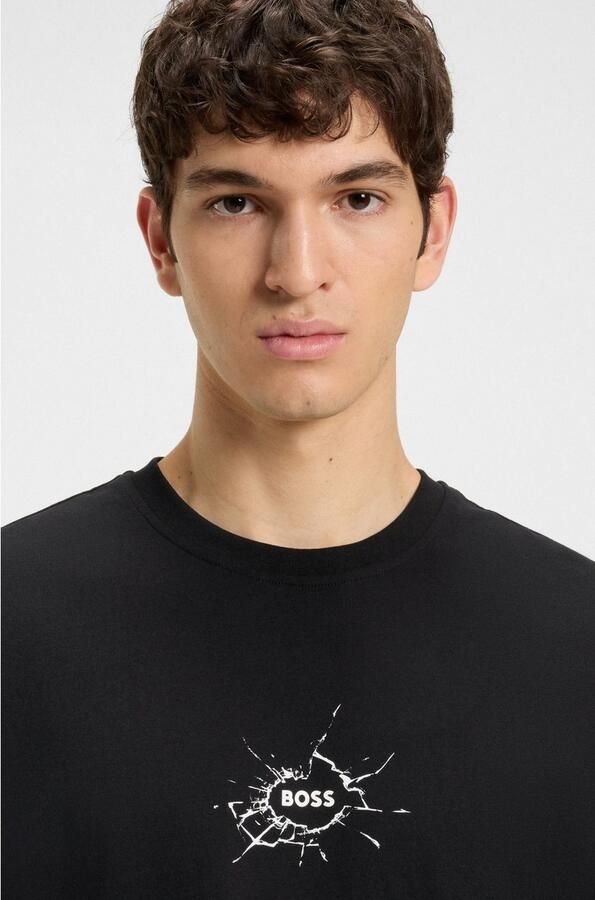 Boss Orange T-shirt Te voyage met coole logoprint - Foto 2