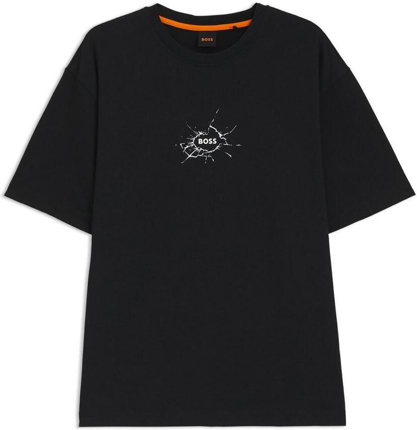 Boss Orange T-shirt Te voyage met coole logoprint