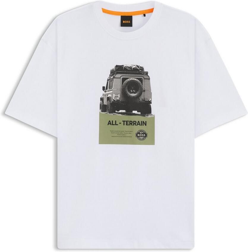 Boss Orange Regular fit T-shirt van puur katoen model 'WAGON'