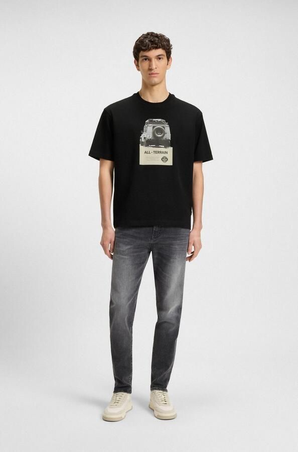 Boss Orange Regular fit T-shirt van puur katoen model 'WAGON' - Foto 3