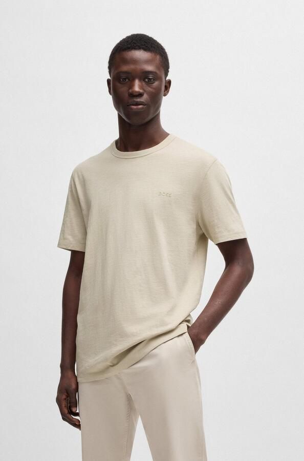 Boss Orange Regular fit T-shirt van puur katoen model 'TEGOOD' - Foto 15