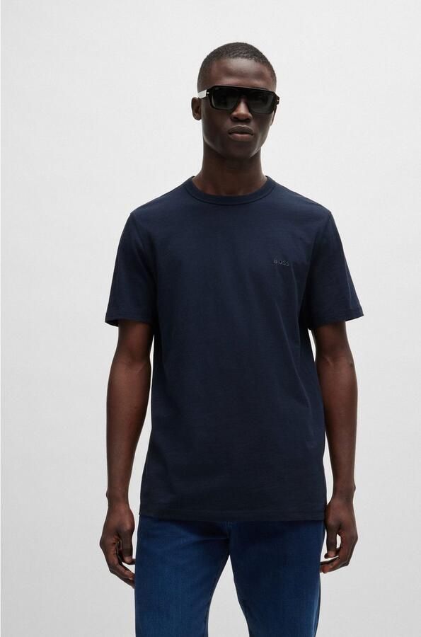 Boss T-shirt Korte Mouw Tegood Basic T-Shirt Dark Blue - Foto 6