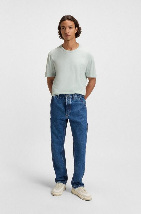 Boss Orange T-shirt met labelprint model 'Tegood' - Foto 8