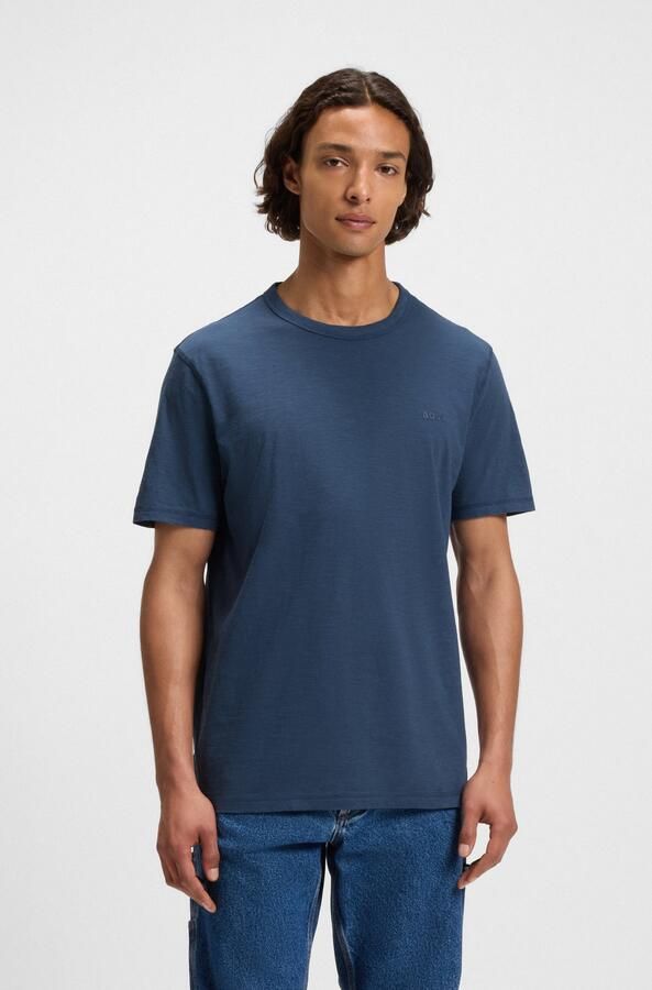 Boss Orange T-shirt met labelprint model 'Tegood' - Foto 7