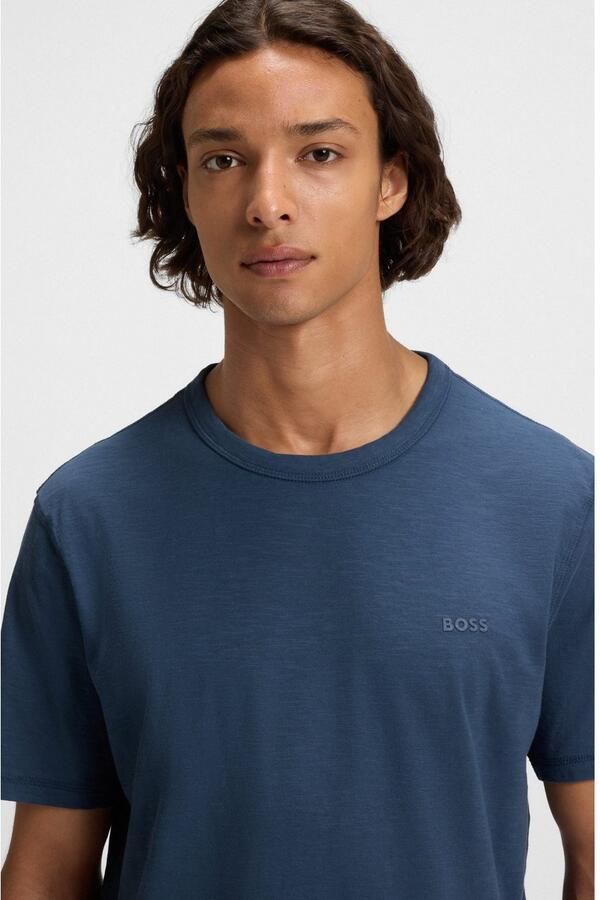 Boss Orange T-shirt met labelprint model 'Tegood' - Foto 3