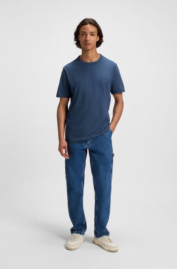 Boss Orange T-shirt met labelprint model 'Tegood' - Foto 5