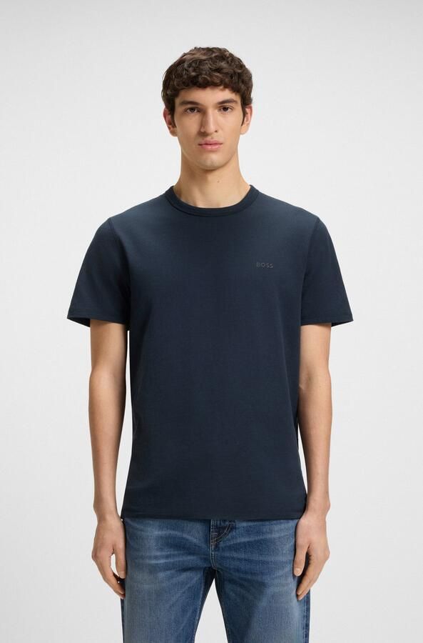 Boss T-shirt Korte Mouw Tegood Basic T-Shirt Dark Blue - Foto 13