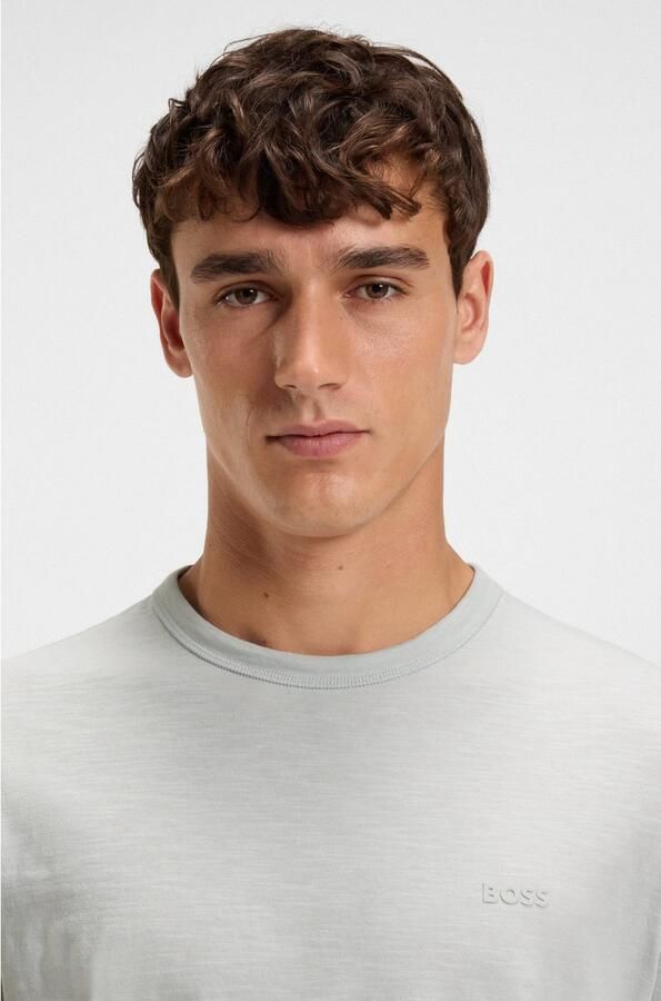 Boss T-shirt Korte Mouw Tegood Basic T-Shirt Light Pastel Grey - Foto 3