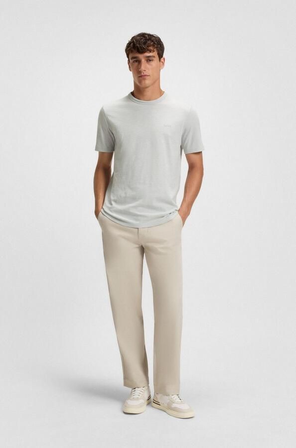 Boss T-shirt Korte Mouw Tegood Basic T-Shirt Light Pastel Grey - Foto 4