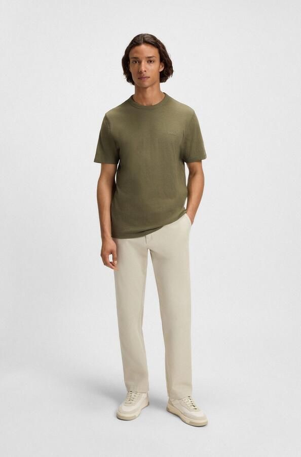 Boss Orange Regular fit T-shirt van puur katoen model 'TEGOOD' - Foto 4