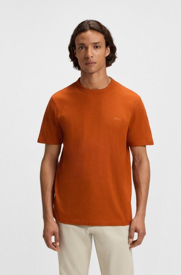 Boss Orange Regular fit T-shirt van puur katoen model 'TEGOOD'