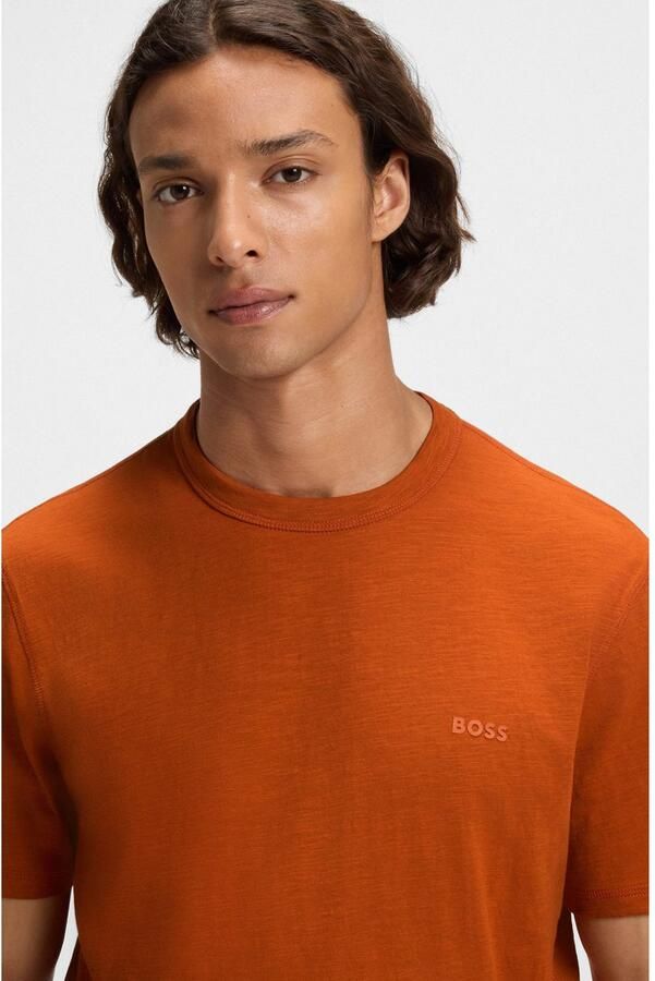Boss Orange Regular fit T-shirt van puur katoen model 'TEGOOD' - Foto 4