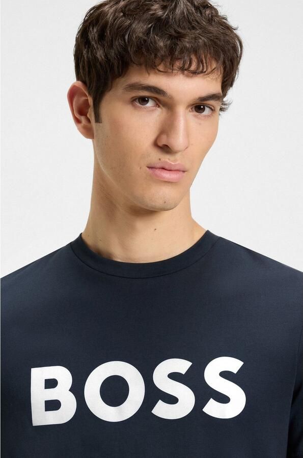 BOSS ORANGE Heren Polo's & T-shirts Thinking 1 Donkerblauw - Foto 15