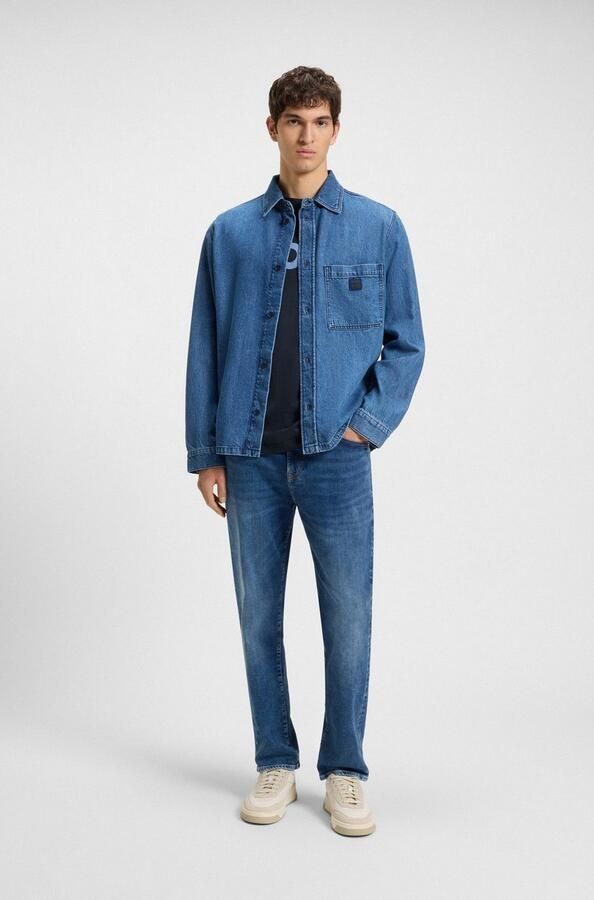 BOSS ORANGE Heren Polo's & T-shirts Thinking 1 Donkerblauw - Foto 10