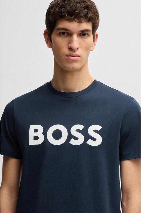 BOSS ORANGE Heren Polo's & T-shirts Thinking 1 Donkerblauw - Foto 6