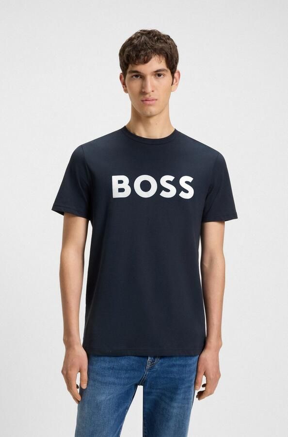 BOSS ORANGE Heren Polo's & T-shirts Thinking 1 Donkerblauw - Foto 13