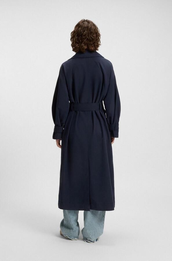 Boss Orange Trenchcoat Camina Premium Damesmode Oversized van opgeruwde stof - Foto 2