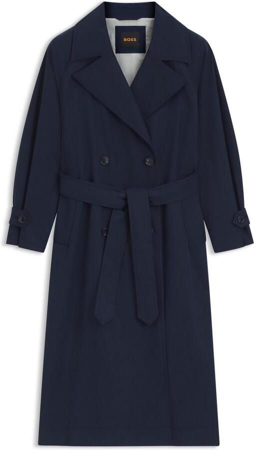 Boss Orange Trenchcoat Camina Premium Damesmode Oversized van opgeruwde stof - Foto 5