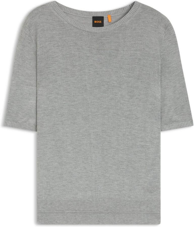 Boss Orange Trui met korte mouwen Fiaffusa Premium Damesmode met subtiel ajour breipatroon aan de achterkant - Foto 2