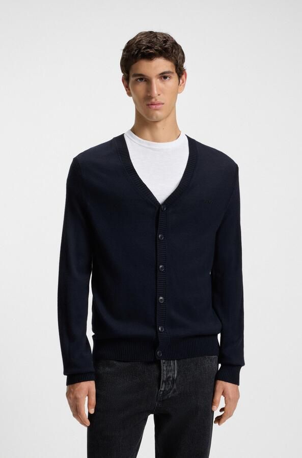 Hugo Boss Klassieke V-hals Cardigan Blue Heren - Foto 9