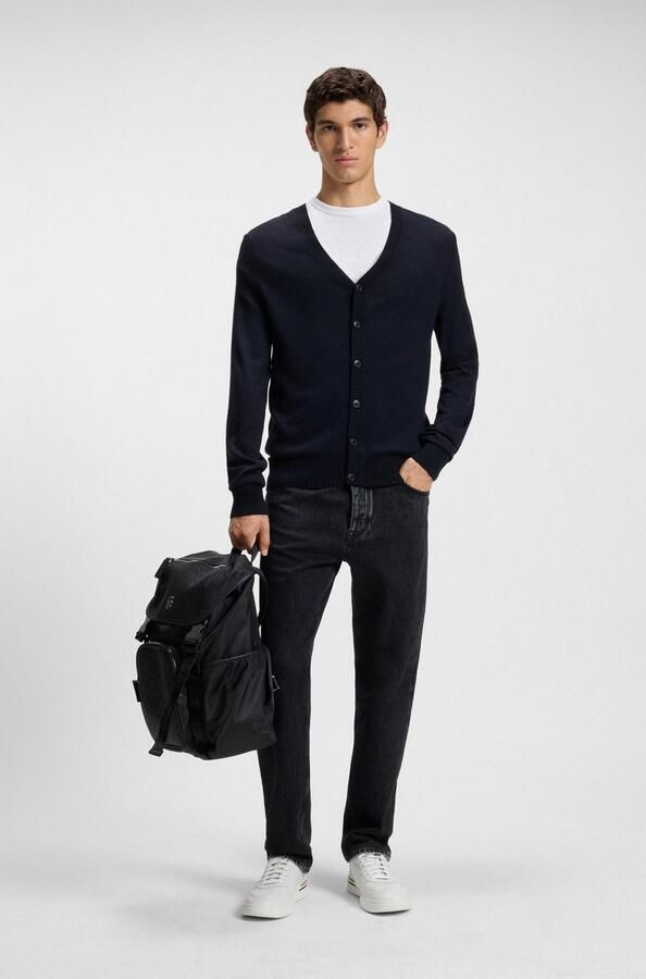 Hugo Boss Klassieke V-hals Cardigan Blue Heren - Foto 7