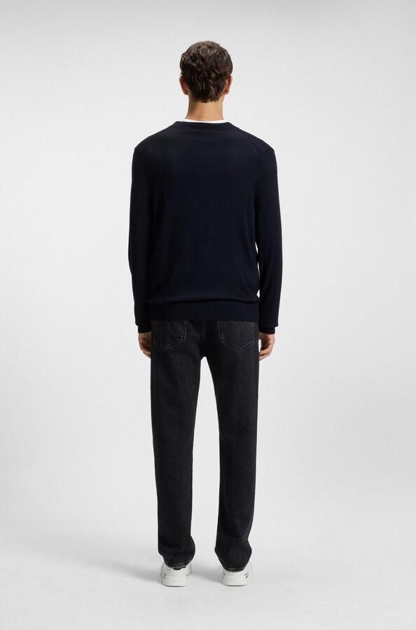 Hugo Boss Klassieke V-hals Cardigan Blue Heren - Foto 8