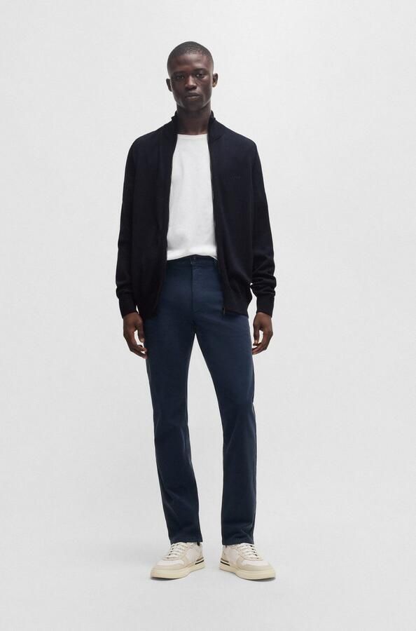 Boss Orange Donkerblauwe Avac_fz Vest met Regular Fit Blue Heren - Foto 10