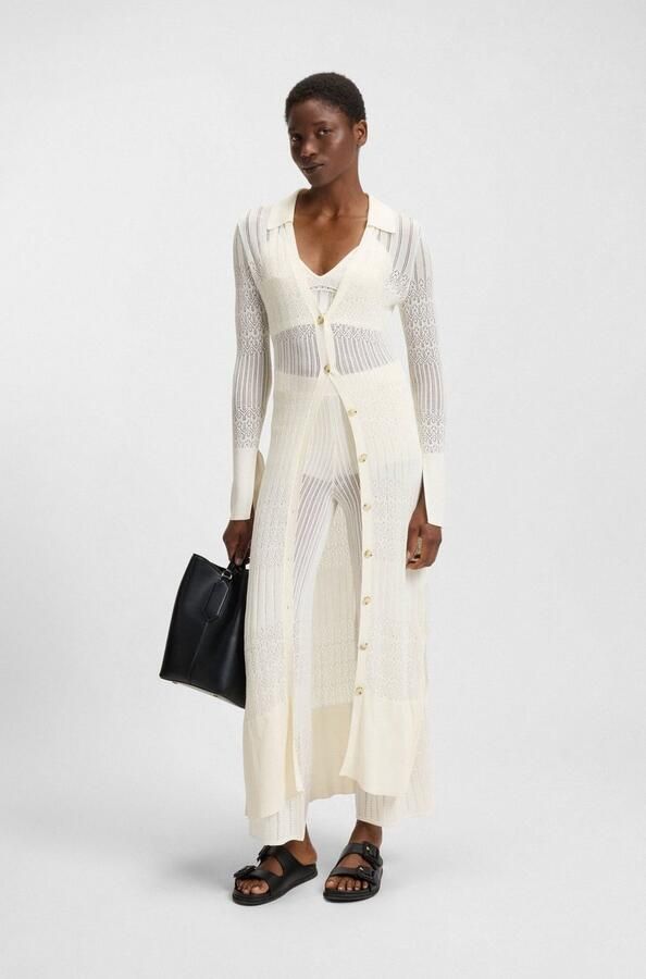 Boss Orange Vest Flooney Premium Damesmode in filigraan breistructuur - Foto 4