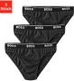 Hugo Boss Stretch Katoen Elastische Taille Briefs 3-Pack Black Heren - Thumbnail 1